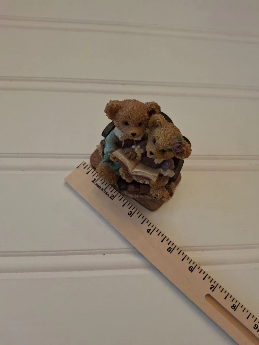 Home Interiors Kuddles Korner Study Buddies Teddy Bears Reading Figurine 2001